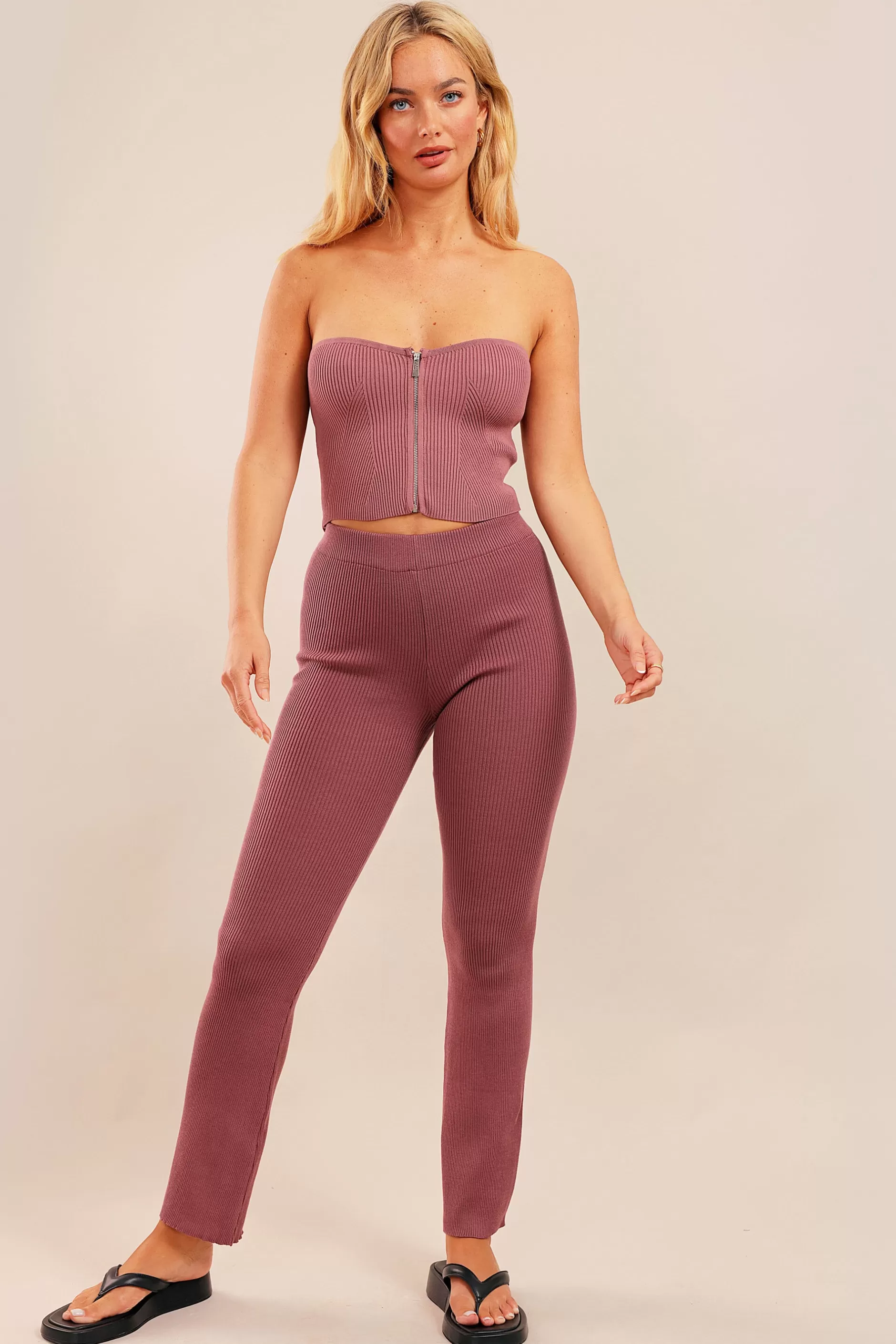 Pretty Rib Pants | Chiquelle New