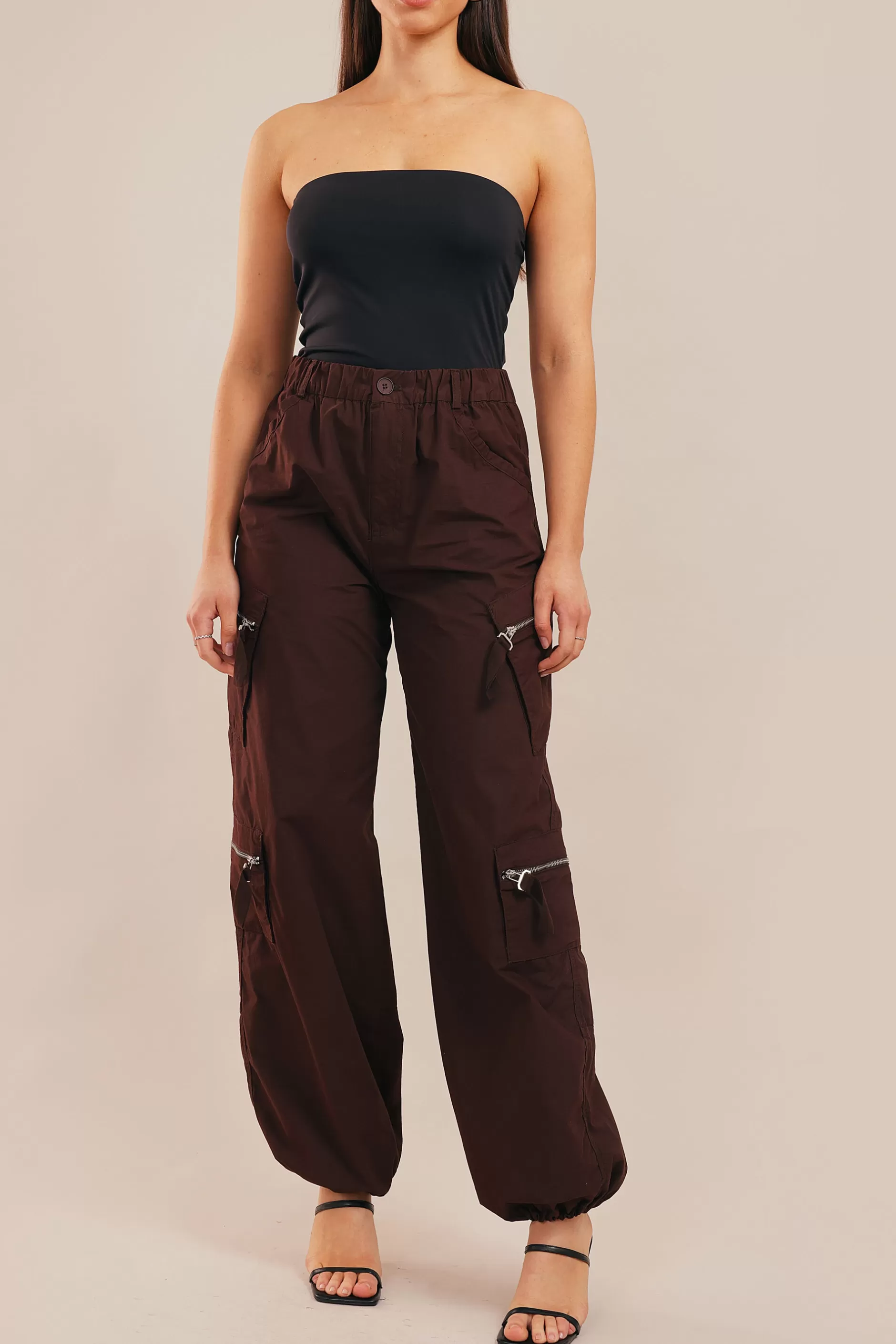 Side Zip Pocket Cargo Pants | Chiquelle New
